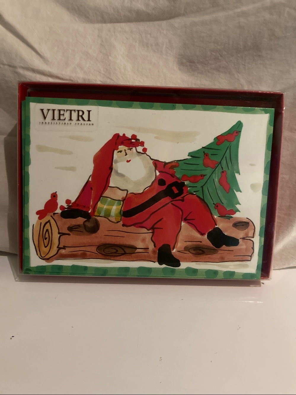 Vintage Vietri Christmas Cards Old St Nick Unused Cards USA 16 Cards